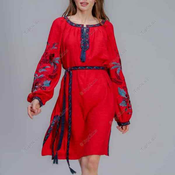 Купити Червоне плаття вишиванка СВАРГА (Svarga)
