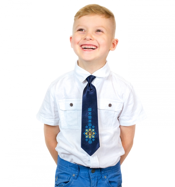 Купити Дитячий галстук з вишивкою НАШI РEЧI (Nashi Rechi)