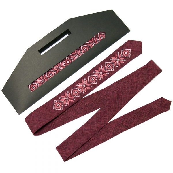 Купити Модна тонка вишита краватка НАШI РEЧI (Nashi Rechi)