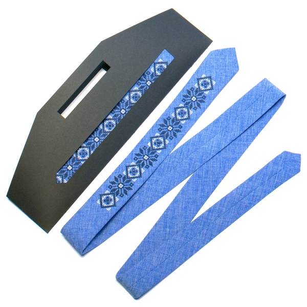Купити Вузька вишита краватка НАШI РEЧI (Nashi Rechi)