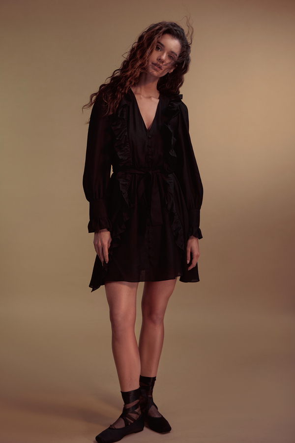 Купити Чорна сукня з вирізом МОДА ТА СТИЛЬ (FASHION AND STYLE)